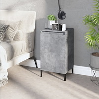 vidaXL Sängbord betonggrå 40x35x70 cm konstruerat trä
