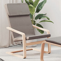 vidaXL Vilstol taupe tyg