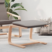 vidaXL Fotpall taupe 51x41x40 cm tyg