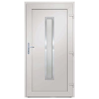 vidaXL Ytterdörr vit 98x208 cm PVC