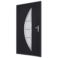 vidaXL Ytterdörr antracit 98x208 cm PVC