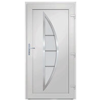 vidaXL Ytterdörr antracit 98x208 cm PVC