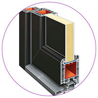 vidaXL Ytterdörr antracit 98x208 cm PVC