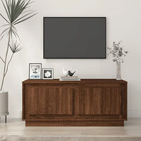 vidaXL Soffbord brun ek 102x50x44 cm konstruerat trä