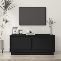 vidaXL Soffbord svart 102x50x44 cm konstruerat trä