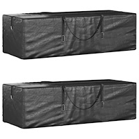 vidaXL Dynväska 2 st svart 135x40x55 cm polyeten