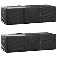 vidaXL Dynväska 2 st svart 135x40x55 cm polyeten