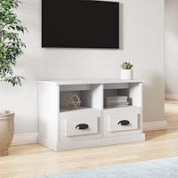 vidaXL TV-skåp vit 80x35x50 cm konstruerat trä