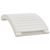 vidaXL Solsäng vit 184x55x64 cm massivt akaciaträ