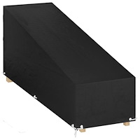 vidaXL Överdrag för solsäng 12 öljetter 205x75x40/70 cm polyeten