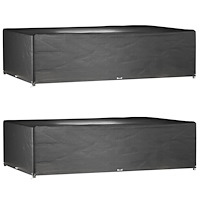 vidaXL Överdrag för utemöbler 2 st 16 ölj. 325x205x90cm rektangulärt