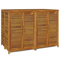 vidaXL Trädgårdsskåp 140x87x104 cm massivt akaciaträ