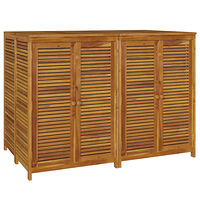 vidaXL Trädgårdsskåp 140x87x104 cm massivt akaciaträ