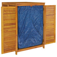vidaXL Trädgårdsskåp 140x87x104 cm massivt akaciaträ