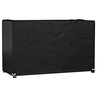vidaXL Överdrag för utemöbler 8 öljetter 125x55x75 cm rektangulärt