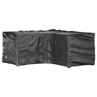 vidaXL Överdrag för utemöbler 12 ölj. 185x185x90cm L-format