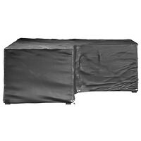 vidaXL Överdrag för utemöbler 2st 12 ölj. 185x185x70cm L-format