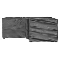 vidaXL Överdrag för utemöbler 2st 12 ölj. 185x185x70cm L-format
