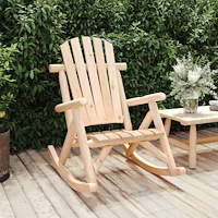 vidaXL Gungstol för trädgården 69x96x101 cm massivt granträ