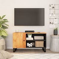 vidaXL TV-skåp 80x33x46 cm massivt akacia och konstruerat trä