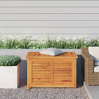 vidaXL Trädgårdslåda med påse 90x50x58 cm massiv teak