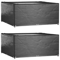 vidaXL Överdrag för utemöbler 2st 16 ölj. 300x300x75 cm fyrkantig
