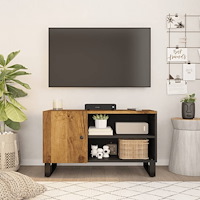 vidaXL TV-skåp 80x33x46 cm massivt mangoträ och konstruerat trä