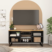 vidaXL TV-skåp 100x33x46 cm massivt mangoträ och konstruerat trä