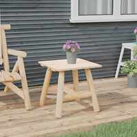 vidaXL Sidobord 49x49x50 cm massivt granträ