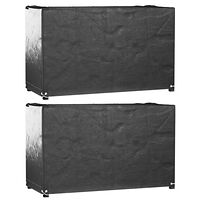 vidaXL Överdrag för trädgårdsmöbler 8 ölj. 125x55x75 cm rektangulärt