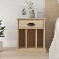 vidaXL Sängbord sonoma-ek 43x36x50 cm
