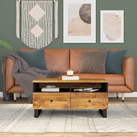 vidaXL Soffbord 80x54x40 cm massivt mangoträ och konstruerat trä