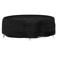 vidaXL Överdrag till loungegrupp 10 öljetter Ø236x67 cm rund