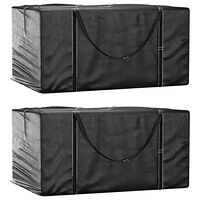 vidaXL Dynväskor 2 st svart 150x75x75 cm polyeten