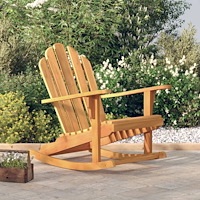 vidaXL Gungstol för trädgården 79x100x103 cm massiv teak