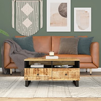 vidaXL Soffbord 80x54x40 cm massivt mangoträ och konstruerat trä