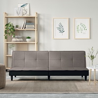 vidaXL Bäddsoffa taupe tyg