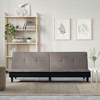 vidaXL Bäddsoffa taupe tyg