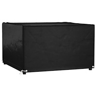 vidaXL Överdrag för trädgårdsmöbler 8 öljetter 132x132x80 cm fyrkantig