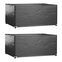 vidaXL Överdrag för utemöbler 2 st 8 ölj. 160x120x75 cm rektangulärt