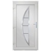 vidaXL Ytterdörr antracit 98x190 cm PVC