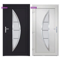 vidaXL Ytterdörr antracit 98x190 cm PVC