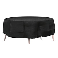 vidaXL Överdrag till loungegrupp 8 öljetter Ø188x50 cm rund