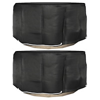 vidaXL Överdrag för trädgårdsmöbler 2 st 10 öljetter Ø230x90 cm rund