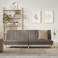 vidaXL Bäddsoffa taupe tyg