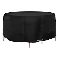 vidaXL Överdrag för trädgårdsmöbler 10 öljetter Ø260x90 cm runt