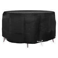 vidaXL Överdrag för trädgårdsmöbler 10 öljetter Ø230x90 cm