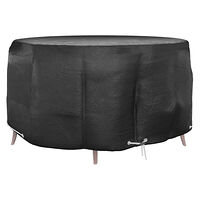 vidaXL Överdrag för trädgårdsmöbler 10 öljetter Ø230x90 cm