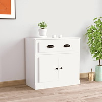 vidaXL Förvaringsskåp vit 70x35,5x67,5 cm konstruerat trä