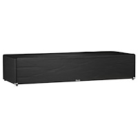 vidaXL Överdrag för solsäng 12 öljetter 205x75x40 cm polyeten